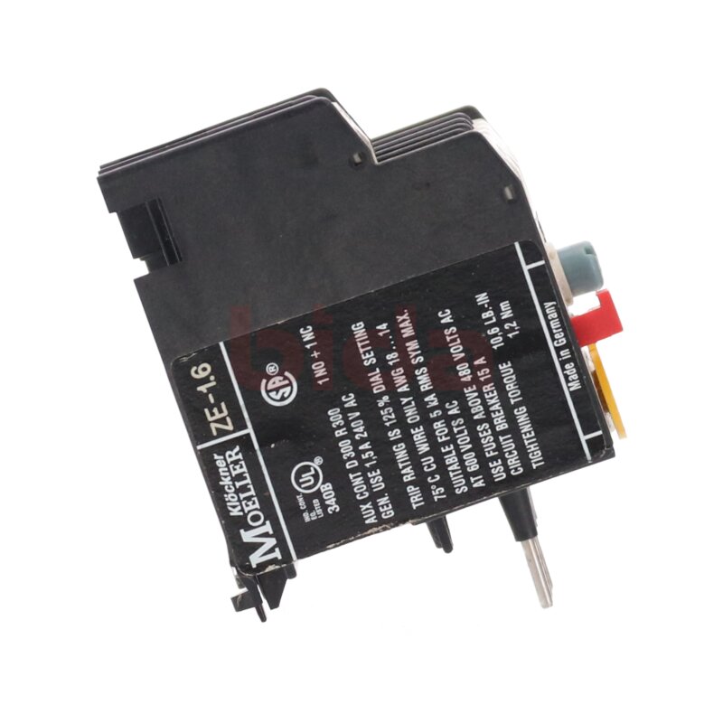 Moeller ZE-1.6 Motorschutzrelais Motor Protection Relay 1-1.6A