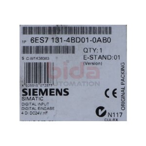 Siemens 6ES7131-4BD01-0AB0 / 6ES7 131-4BD01-0AB0 SIMATIC...