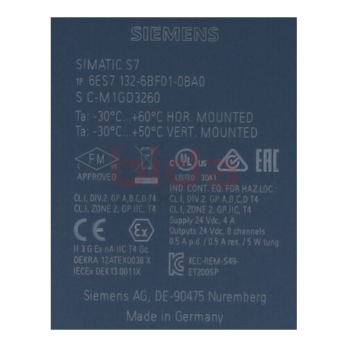 Siemens  6ES7132-6BF01-0BA0 / 6ES7 132-6BF01-0BA0 SIMATIC ET 200SP Digitales Ausgangsmodul Digital output module