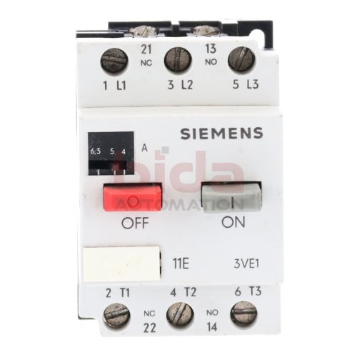 Siemens 3VE1010-2K Leistungsschalter Circuit Breaker 4-6,3A 380V