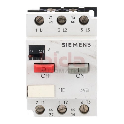 Siemens 3VE1010-2D Leistungsschalter Circuit Breaker 0,25-0,4A 380V