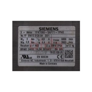 Siemens 1FK7080-5AF71-1PH0 / 1FK7080-5AF71-1PH0 SIMOTICS...