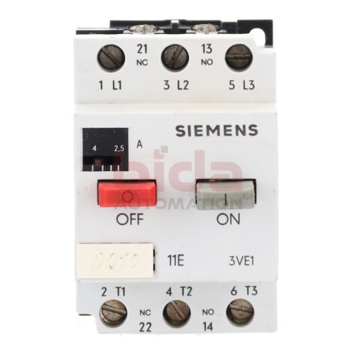 Siemens 3VE1010-2J Leistungsschalter Circuit Breaker 2,5-4A 380V