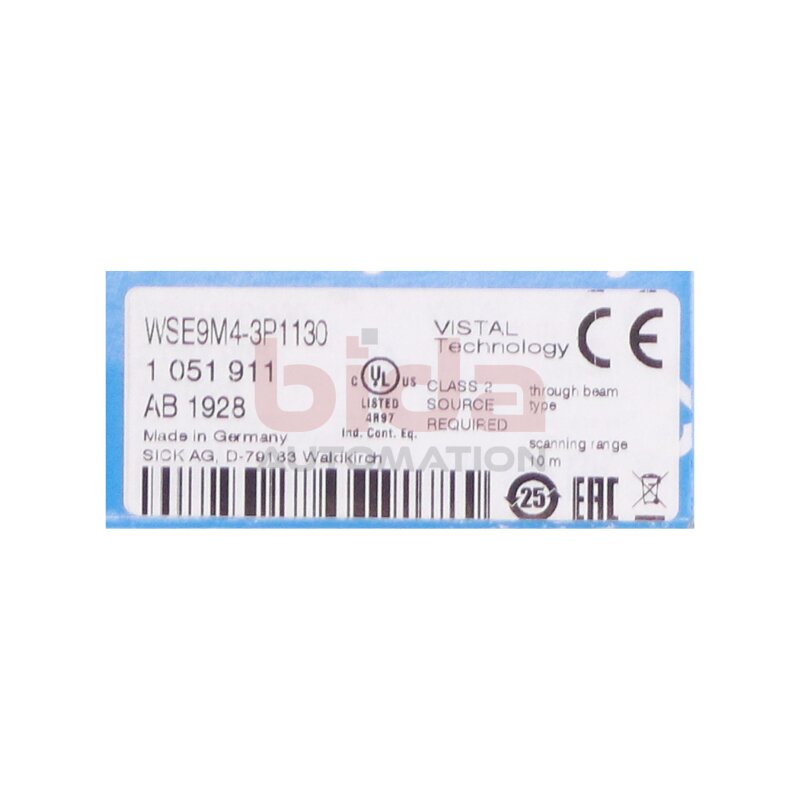 SICK WSE9M4-3P1130 Einweg-Lichtschranke/ Throughbeam photoelectric sensor 10-30V