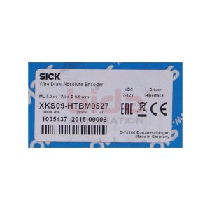 SICK XKS09-HTBM0527 Seilzug-Encoder: Compact 7-12V