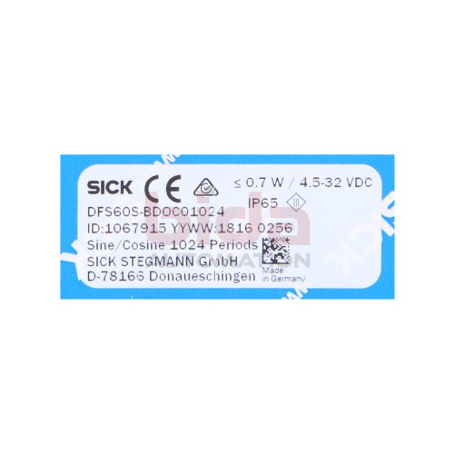 SICK DFS60S-BDOC01024 (1067915)  Inkremental-Drehgeber / Inkremental-Encoder