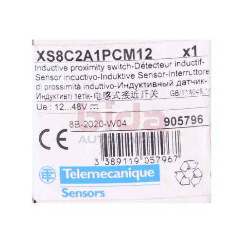 Telemecanique XS8C2A1PCM12 N&auml;herungsschalter / Proximity switch 12-48V