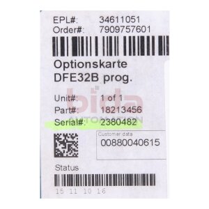 SEW DFE32B Optionskarte / Option card