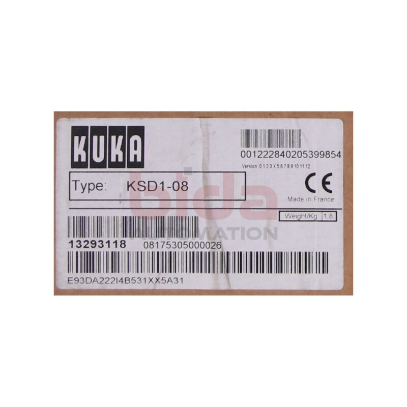 Kuka E93DA222I4B531  Servoantrieb / servo drive AC 400/480V  DC 565/675V