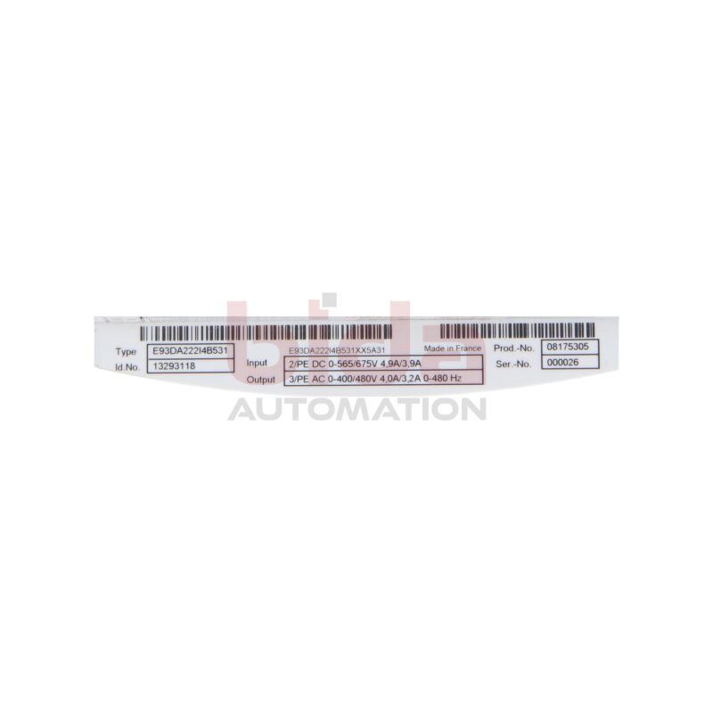 Kuka E93DA222I4B531  Servoantrieb / servo drive AC 400/480V  DC 565/675V