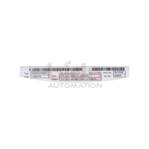Kuka E93DA222I4B531  Servoantrieb / servo drive AC 400/480V  DC 565/675V