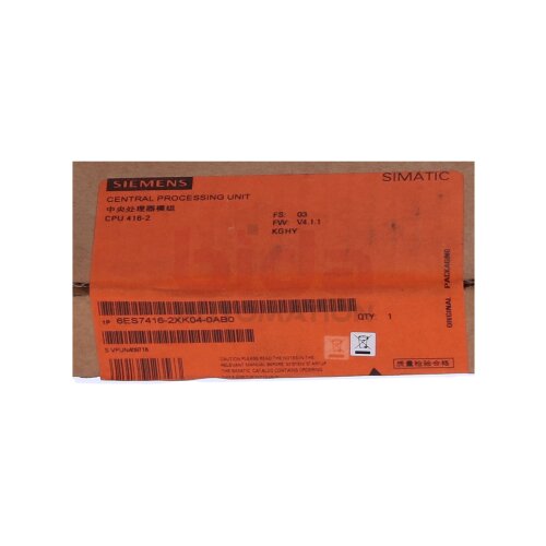 Siemens 6ES7416-2XK04-0AB0 / 6ES7 416-2XK04-0AB0 SIMATIC S7-400, CPU 416-2
