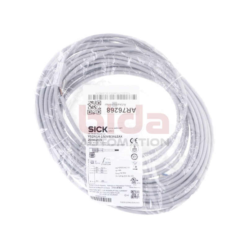 Sick YG2A14-150VB3XLEAX Sensor-/ Aktor- Leitung / Sensor/actuator cable 15m