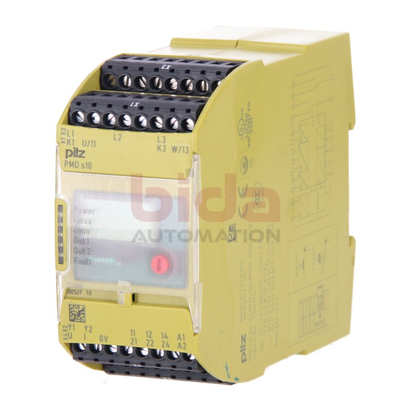 Pilz PMD s10 24-240VAC/DC UM100-550VAC/DC (760100)  Wirkleistungs&uuml;berwachungsger&auml;t / Active power monitoring device