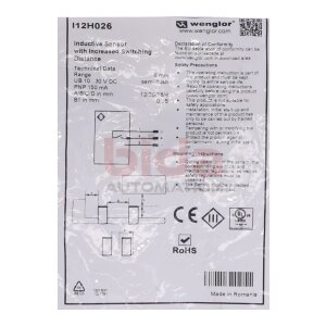 Wenglor I12H026 Induktiver Sensor mit erhöhtem...