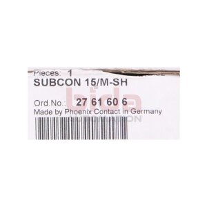 Phoenix SUBCON 15/M-SH (2761606) Busstecker / Bus connector