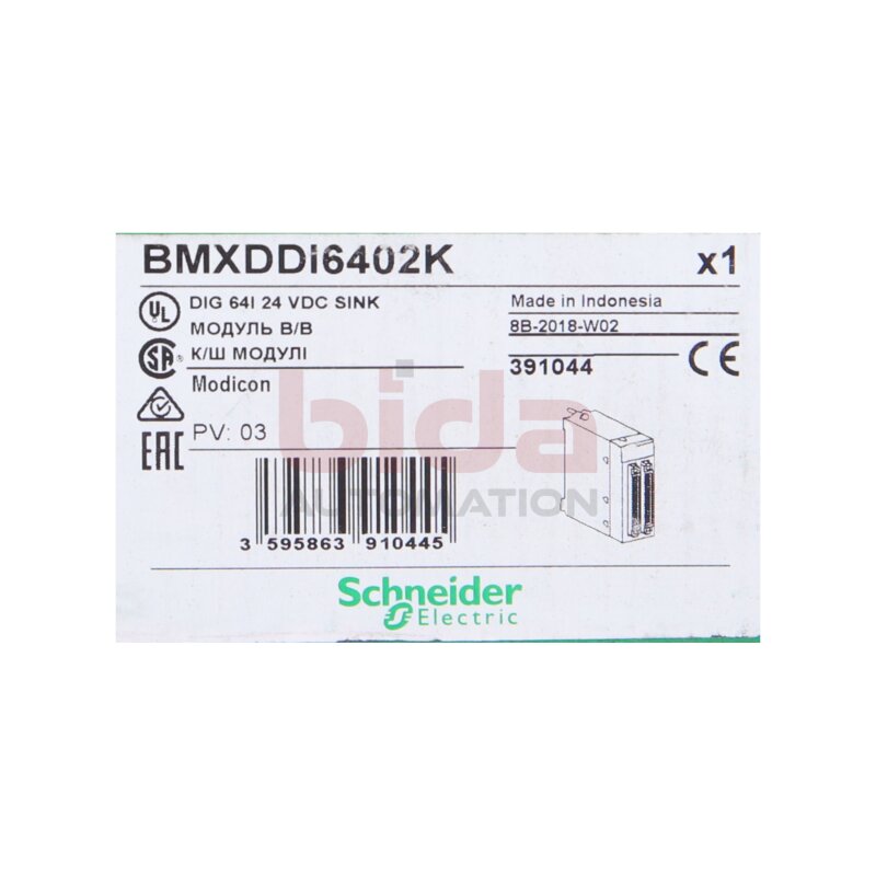 Schneider BMXDDI6402K Modicon X80-E/A-Modul, 24V DC