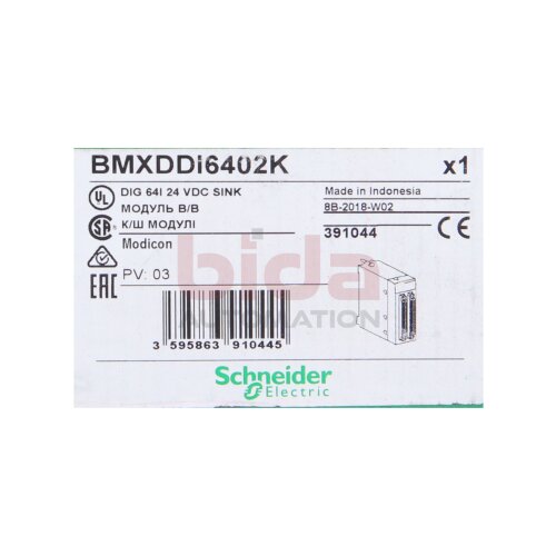 Schneider BMXDDI6402K Modicon X80-E/A-Modul, 24V DC
