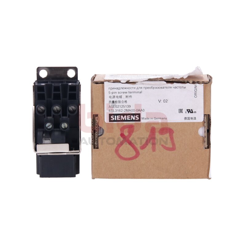Siemens 6SL3162-2MA00-0AA0 / 6SL3 162-2MA00-0AA0 5-polige Schraubklemme/5-pin screw terminal 3-30A