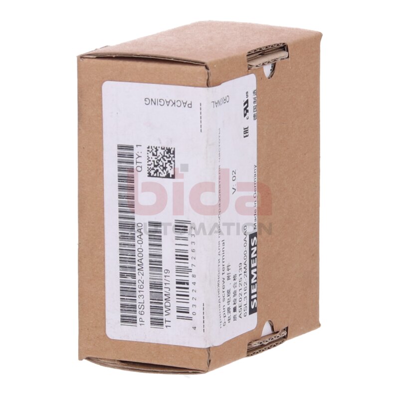 Siemens 6SL3162-2MA00-0AA0 / 6SL3 162-2MA00-0AA0 5-polige Schraubklemme/5-pin screw terminal 3-30A