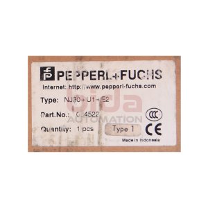 Pepperl+Fuchs NJ30+U1+E2 (084522) Induktiver Sensor