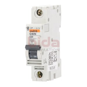 Merlin Gerlin C60N C20 Leitungsschutzschalter circuit...