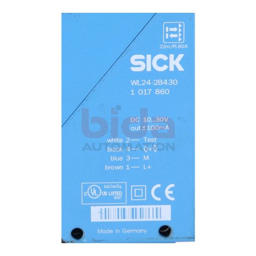 Sick WL24-2B430 (1017860) Reflexions-Lichtschranke/ relection light barrier 10-30V