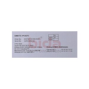 Siemens 6ES7647-6CE66-0GA1 / 6ES7 647-6CE66-0GA1 SIMATIC...