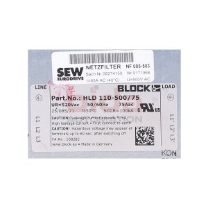 SEW NF085-503 (08274150) Netzfilter / Mains filter 24VDC