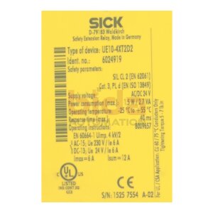 UE10-4XT2D2 SICK Sicherheitsschaltgerät Safety Relay