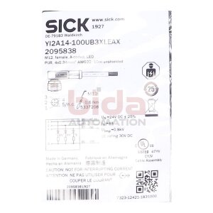 SICK YI2A14-100UB3XLEAX (2095838)  Sensor-/Aktor-Leitung...