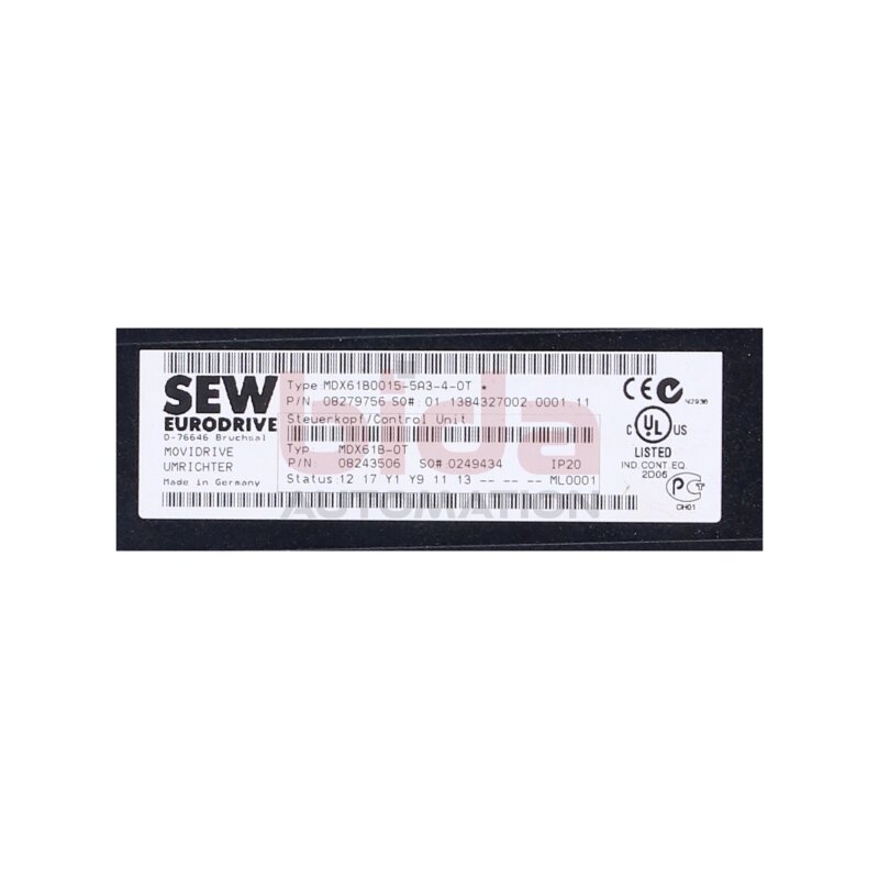 SEW MDX61B0015-5A3-4-0T Umrichter / Converter