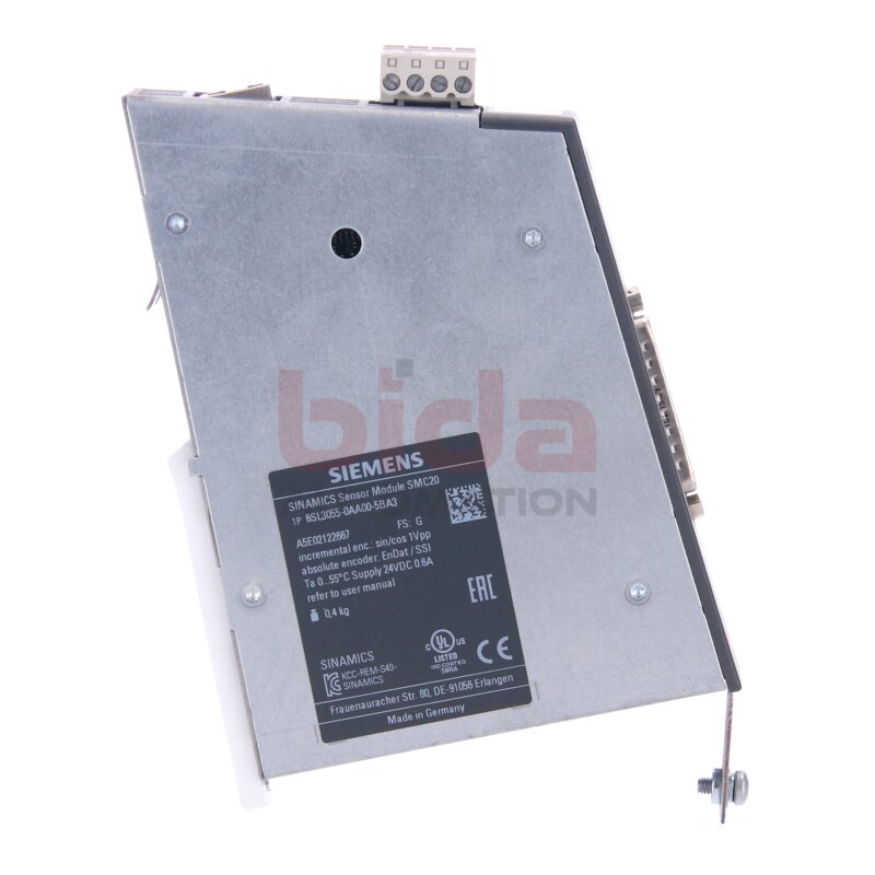 Siemens 6SL3055-0AA00-5BA3 / 6SL3 055-0AA00-5BA3 S120 Sensor Module SMC20 Baugruppe / Assembly group 24 VDC 0,6A