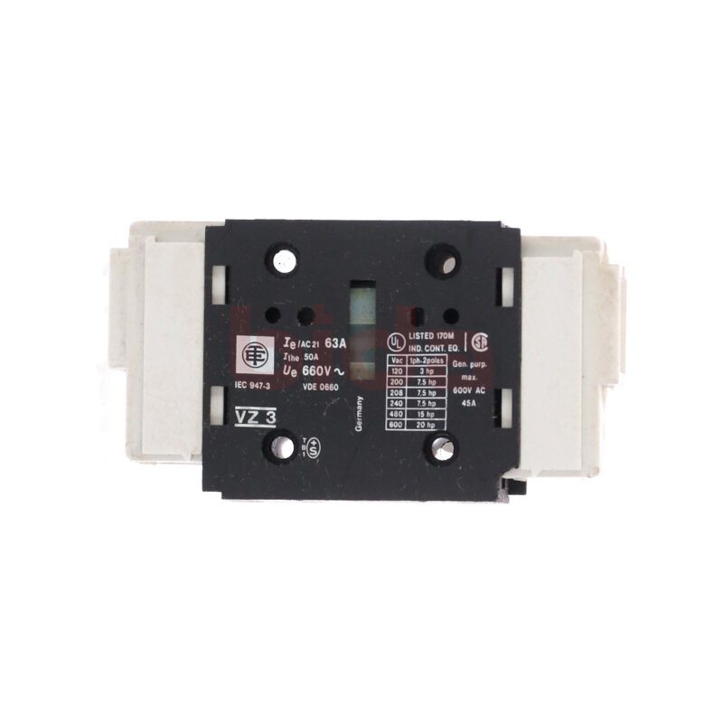 Telemecanique VZ 3 Hauptkontaktmodul main contact module 63A 660V