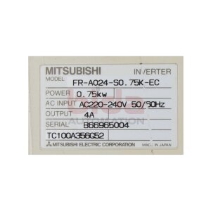 Mitsubishi Freqrol-A024 FR-A024-S0.75K-EC...