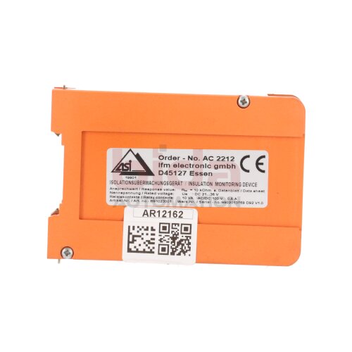 ifm electronic AC 2212 AS-Interface Isolationsw&auml;chter AS-Interface Insulation Monitor