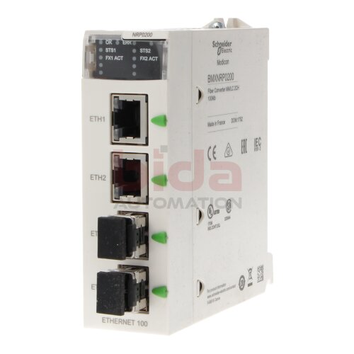 Schneider Electric BMXNRP0200 Glasfaser-Konverter Fiber Converter MM/LC 2CH