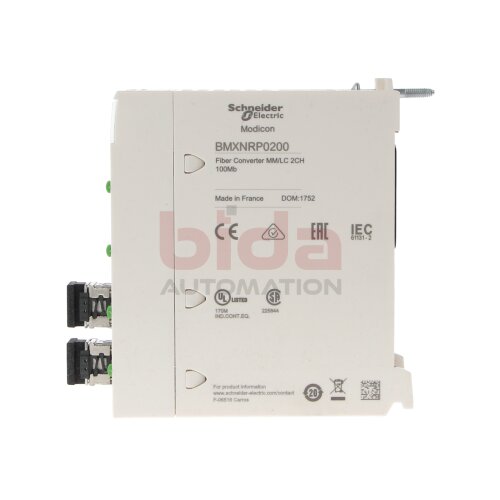 Schneider Electric BMXNRP0200 Glasfaser-Konverter Fiber Converter MM/LC 2CH