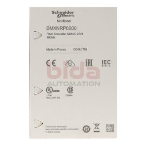 Schneider Electric BMXNRP0200 Glasfaser-Konverter Fiber...