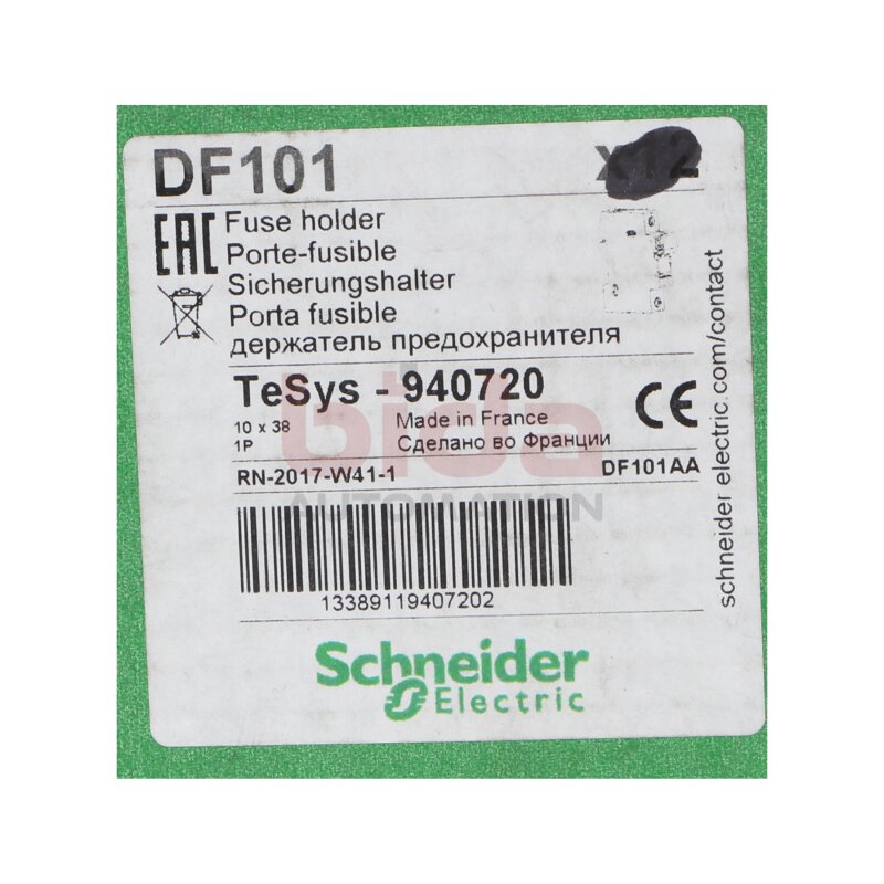 Schneider Electric DF101 TeSys 940720 Sicherungshalter / Fuse holder