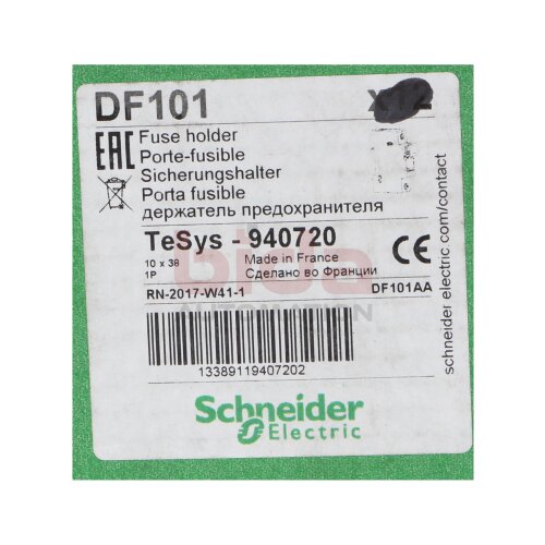 Schneider Electric DF101 TeSys 940720 Sicherungshalter / Fuse holder