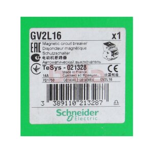 Schneider Electric GV2L16 Motor Schutzschalter / Motor...