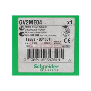Schneider Electric GV2ME04 Motorschutzschalter, 3p,...