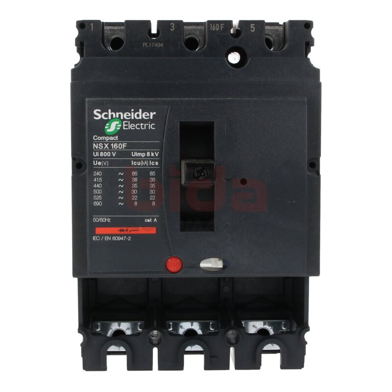 Schneider Electric LV430403 (NSX160F) Kompaktleistungsschalter ComPact NSX160F3P 160A molded case circuit breakers