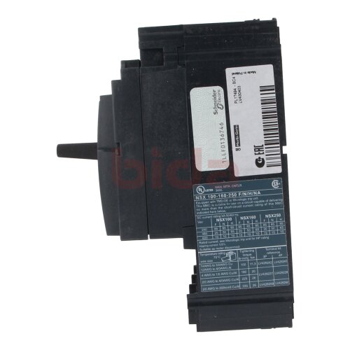 Schneider Electric LV430403 (NSX160F) Kompaktleistungsschalter ComPact NSX160F3P 160A molded case circuit breakers