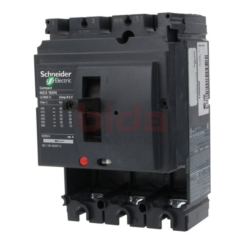 Schneider Electric LV430406 Kompaktschalter Grundschalter 3P 160A f&uuml;r 50kA/415V AC compact switch