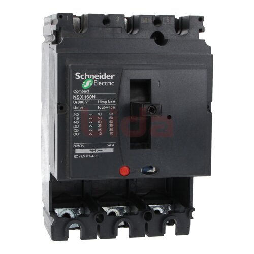 Schneider Electric LV430406 Kompaktschalter Grundschalter 3P 160A f&uuml;r 50kA/415V AC compact switch