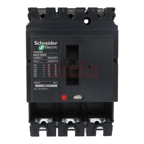 Schneider Electric LV430406 Kompaktschalter Grundschalter 3P 160A f&uuml;r 50kA/415V AC compact switch