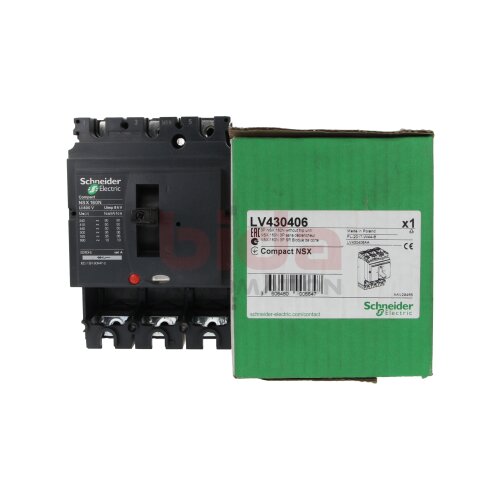 Schneider Electric LV430406 Kompaktschalter Grundschalter 3P 160A f&uuml;r 50kA/415V AC compact switch