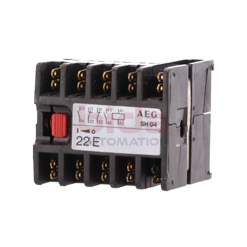 AEG SH04 22E Hilfssch&uuml;tz Auxiliary Contactor 230V 6A